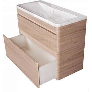 Тумба под раковину Style line Атлантика 90 напольная, ясень перламутр (СС-00002218)