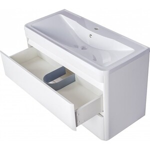 Тумба под раковину Style line Атлантика Люкс 90 подвесная, антискрейч (СС-00002210)