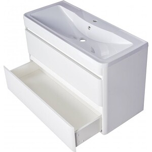 Тумба под раковину Style line Атлантика Люкс 90 подвесная, антискрейч (СС-00002210)