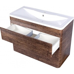 Тумба под раковину Style line Атлантика Люкс 90 подвесная, старое дерево (СС-00002209)