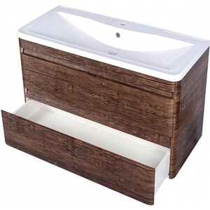 Тумба под раковину Style line Атлантика Люкс 90 подвесная, старое дерево (СС-00002209)