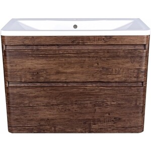 Тумба с раковиной Style line Атлантика Люкс 90 подвесная, старое дерево (СС-00002209 + 2000949232850)