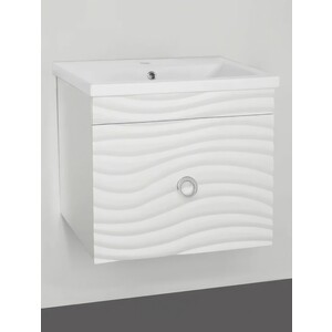 Тумба с раковиной Style line Вероника 60 белая (ЛС-00000727 + S-UM-COM60/1-w)