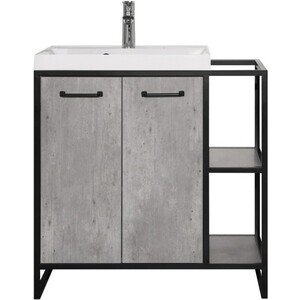 Тумба под раковину Style line Лофт 80 бетон (ЛС-000010019)