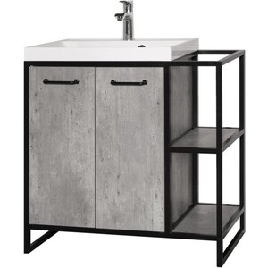 Тумба под раковину Style line Лофт 80 бетон (ЛС-000010019)