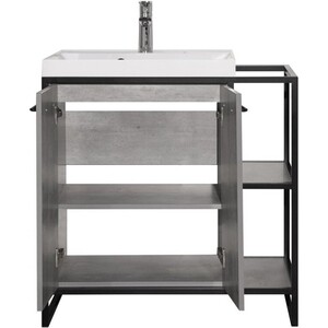 Тумба под раковину Style line Лофт 80 бетон (ЛС-000010019)