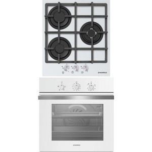 Встраиваемый комплект MAUNFELD EGHG.43.33CW/G + MGOG.673W