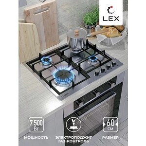 Газовая варочная панель Lex GVS 642 IX