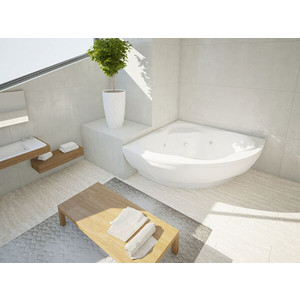 Акриловая ванна Aquatek Галатея 135x135 каркас, экран, слив-перелив (GAL135-0000022)