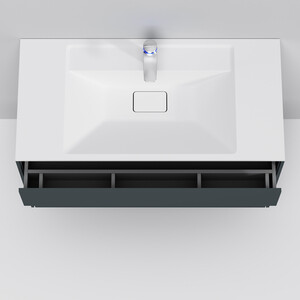 Тумба под раковину Am.Pm Inspire 2.0 100 подвесная, графит матовая (M50AFHX1003GM)