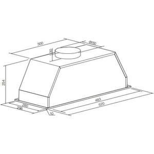 Вытяжка встраиваемая Graude LB 52.0 EL