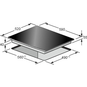 Газовая варочная панель Kaiser KCG 6394 Turbo Romb