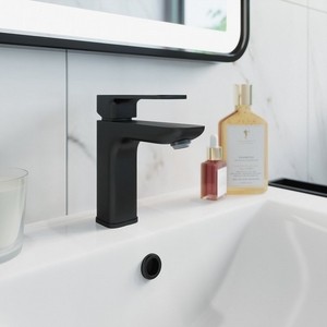 Смеситель для раковины IDDIS Slide черный (SLIBL00i01)