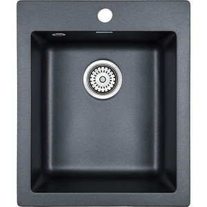 Кухонная мойка Paulmark Leer черный металлик (PM104249-BLM)