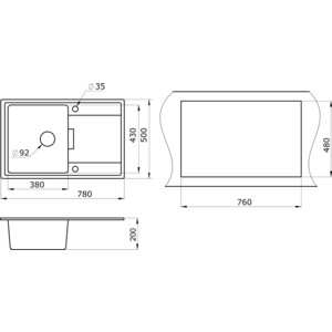 Кухонная мойка Paulmark Flugen белый (PM217850-WH)
