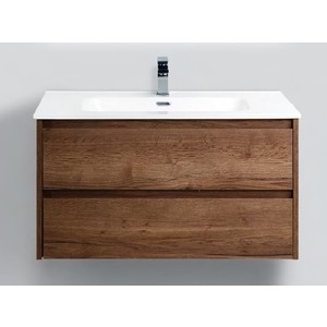 Тумба с раковиной BelBagno Kraft 90, Rovere Tabacco (KRAFT-900-2C-SO-RT, BB900ETL)