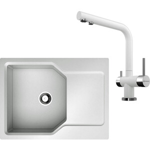 Кухонная мойка и смеситель Omoikiri Yonaka 65 PA Nagano пастила (4993344, 4994216)