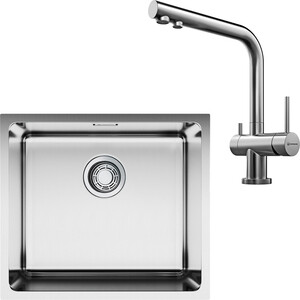 Кухонная мойка и смеситель Omoikiri Tadzava 49-U IN Nagano нержавеющая сталь (4993074, 4994011)