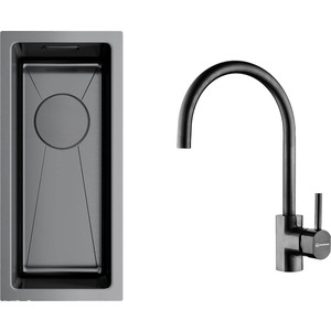 Дополнительная чаша Omoikiri Taki 20-U/IF GM вороненая сталь (4973105, 4994290)