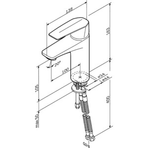 Смеситель для раковины Am.Pm Gem хром (F90A02100)