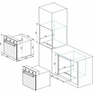 Электрический духовой шкаф DARINA 2V BDE112 710 BB