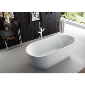 Акриловая ванна BelBagno 170x80 слив-перелив хром (BB70-1700-800)