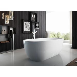 Акриловая ванна BelBagno 170x80 слив-перелив хром (BB70-1700-800)