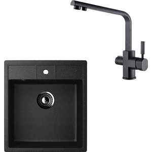 Кухонная мойка и смеситель Ulgran U-406 Kaiser Decor под фильтр (U-406-308, 40144-2)