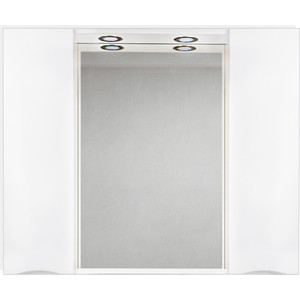 Зеркальный шкаф BelBagno Marino с подсветкой, белый (MARINO-SPC-1000/750-2A-BL-P)