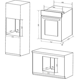 Электрический духовой шкаф MAUNFELD EOEM516W