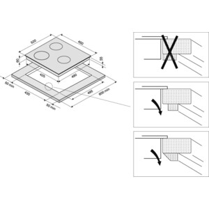 Индукционная варочная панель Krona OMBRA 45 BL