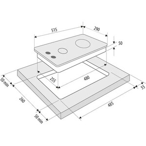 Газовая варочная панель Krona CALORE 30 WH