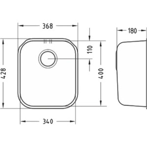 Кухонная мойка Alveus Variant 40 нержавеющая сталь (1009013)