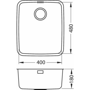 Кухонная мойка Alveus Luno 40 нержавеющая сталь (1129252)