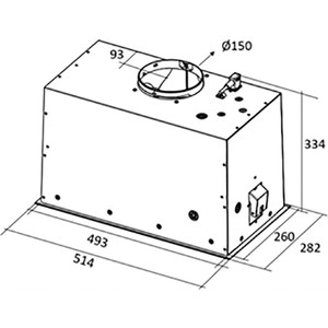 Вытяжка встраиваемая Elica LANE IX/A/52