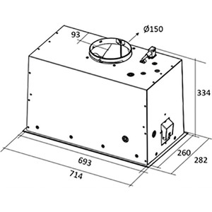 Вытяжка встраиваемая Elica LANE WH/A/72