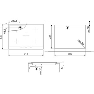 Электрическая варочная панель Smeg P875PO