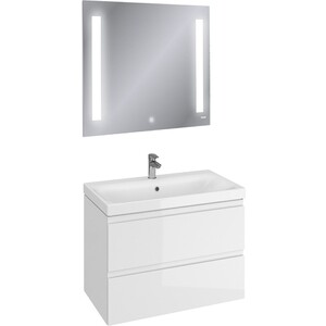 Тумба с раковиной Cersanit Moduo 80 белая (64141, S-UM-MOD80/1)