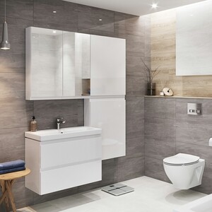 Тумба под раковину Cersanit Moduo 80 белая (64141)