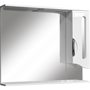 Зеркало-шкаф Stella Polar Сильва 100 с подсветкой, белое (SP-00000207)