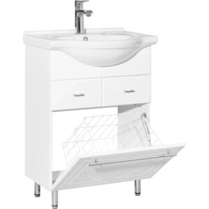 Тумба под раковину Style line Лана 60 с бельевой корзиной (СС-00002253)