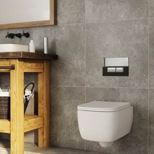 Кнопка смыва IDDIS Uniglass черное стекло (UNG10GBi77)