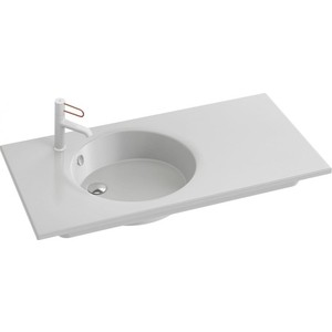 Раковина Jacob Delafon Odeon Rive Gauche 100х50 белая (EXAU112-Z-00)
