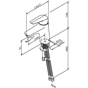 Смеситель для раковины Am.Pm Joy хром (F85E02100)