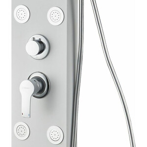 Душевая панель Aquanet Galaxy White AP40-03 с изливом и гидромассажем, белый матовый (237438)