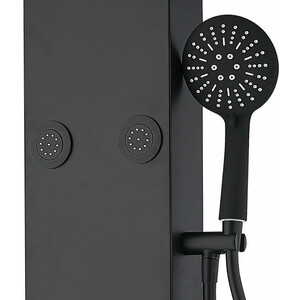 Душевая панель Aquanet Galaxy Black AP40-04 с гидромассажем, черный матовый (237439)