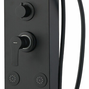 Душевая панель Aquanet Galaxy Black AP40-04 с гидромассажем, черный матовый (237439)