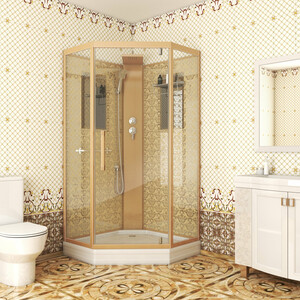 Душевая кабина Niagara NG-7717GBK 100х100х210