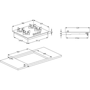 Газовая варочная панель Beko HILW 64122 S