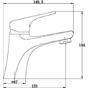 Смеситель для раковины Kaiser Eco хром (00011)